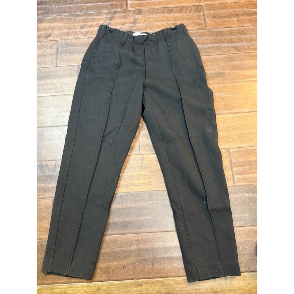 Everlane The Dream Pants Pull On Ankle Tapered Thick | Black | Size Medium - Picture 3 of 10